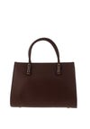 Zen Collection Colour Block Wave Grab Bag, Coffee Brown Apricot