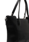 Zen Collection Pebbled Block Shoulder Bag, Black