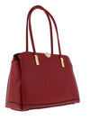 Zen Collection Pearl Charm Shoulder Bag, Maroon