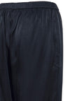 Ichi Satin Wide Leg Trousers, Total Eclipse