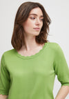 Fransa Blume Sweater, Lime Green