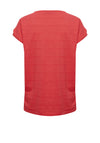 Fransa Jami V Neck Top, Coral