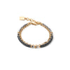 Coeur De Lion 4-in-1 Ball Stainless Steel Chain & Hematite Gold Bracelet