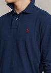 Ralph Lauren Classic Long Sleeve Polo Shirt, Blue Heather