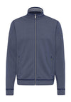 Bugatti Fine Knitted Full Zip Jumper, Dark Blue