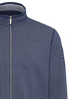 Bugatti Fine Knitted Full Zip Jumper, Dark Blue