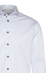 Bugatti Easy Care Cotton Geo Print Shirt, White