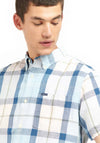 Barbour Angus Tailored Tartan Shirt, Pink Salt