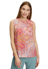 Betty Barclay Paisley Print Sleeveless Top, Pink