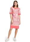 Betty Barclay Paisley Print Shift Dress, Pink Multi