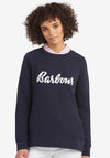 Barbour Womens Otterburn Sweatshirt, Navy & White