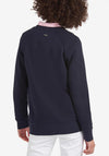 Barbour Womens Otterburn Sweatshirt, Navy & White