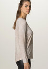 Bianca Dami Long Sleeve T-Shirt, Sand Melange