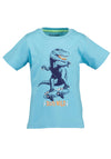 Blue Seven Boy Dino Print Tee, Blue