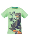 Blue Seven Boy Dino Print Tee, Green