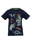 Blue Seven Boy Ready To Skate Dino Tee, Navy