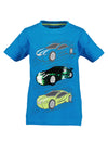 Blue Seven Boys Sequin Car Short Sleeve Tee, Blue