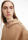 Calvin Klein Jeans Logo Tape Hoodie, Timeless Camel