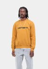 Carhartt Crew Neck Sweatshirt, Ochre & Dark Navy