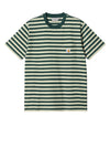 Carhartt Scotty Pocket Crew Neck T-Shirt, Scotty Stripe & Botanic