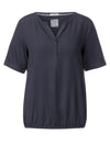 Cecil Button Front Blouse, Navy