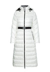 Calvin Klein Womens Belted Quilted Coat, White