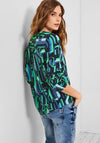 Cecil Modern Abstract Print Blouse, Deep Blue Multi