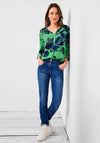 Cecil Tropical Floral Blouse, Green Multi