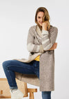 Cecil Hooded Long Knit Cardigan, Taupe