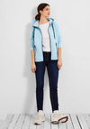 Cecil Jersey Mix Short Jacket, Faded Blue