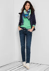 Cecil Loose Fit Slim Leg Jeans, Dark Blue