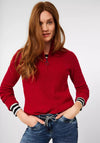 Cecil Quarter Zip Jumper, Red