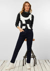 Cecil Large Letter Print Jumper, Black & White