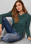 Cecil Knit Stripe Sweater, Navy Multi