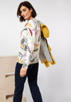 Cecil Multi Colour Leaf Print Blouse, White