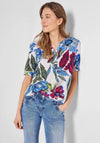 Cecil Floral Print Blouse, Vanilla White Multi