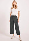 Cecil Casual Wide Leg Trousers, Khaki