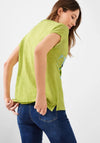 Cecil Love Wording Print T-Shirt, Lime