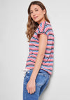 Cecil Striped Tie Hem T-Shirt, Multi