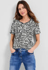 Cecil Floral Print T-Shirt, Easy Khaki