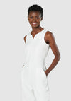 Closet London Sleeveless Jumpsuit, White