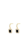 Absolute Halo Drop Earrings, Gold & Black