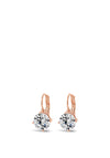 Absolute Diamante Drop Earrings, Rose Gold