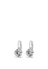 Absolute Diamante Drop Earrings, Silver