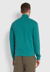 Farah Jim Quarter Zip Sweatshirt, Mallard Green