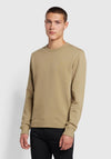 Farah Tim Crew Neck Sweatshirt, Beige