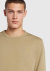 Farah Tim Crew Neck Sweatshirt, Beige