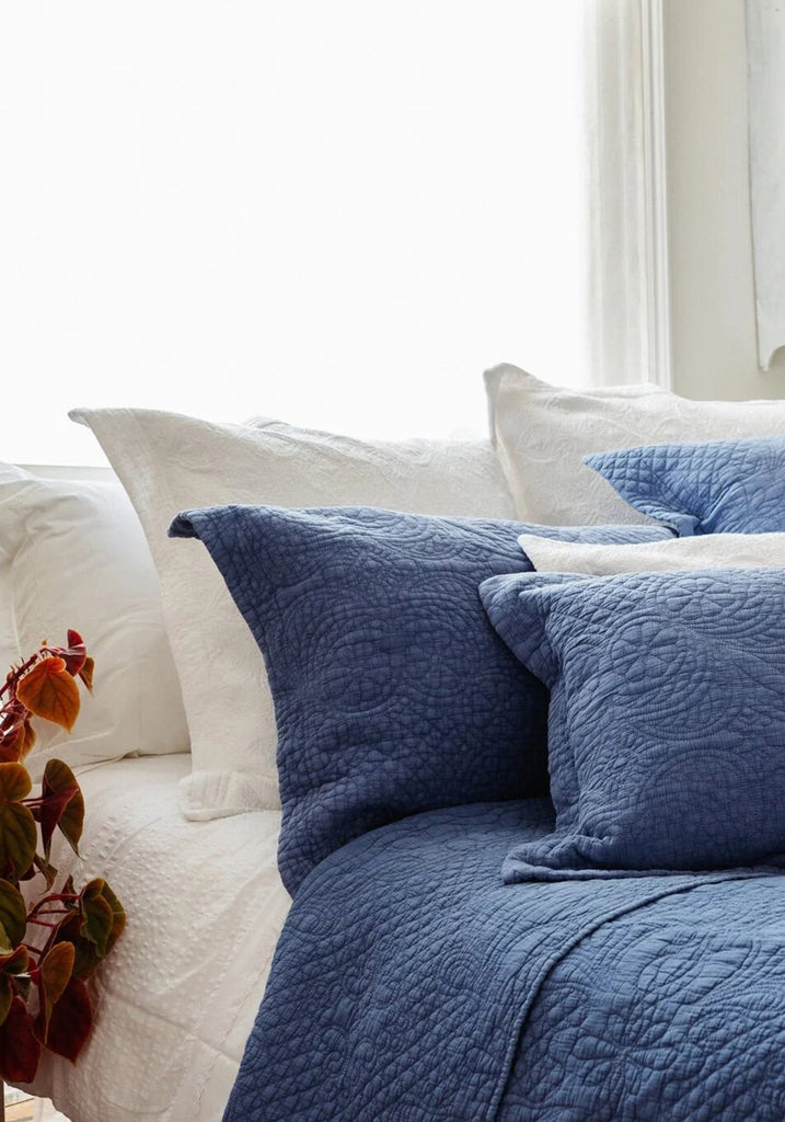 Stonewash Cotton Ochre Pillowshams & Cushions – Forever England