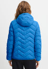 Fransa Outdoors Quilted Short Jacket, Azure Blue