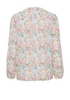 Fransa Floral Pattern Linen Shirt, White Multi